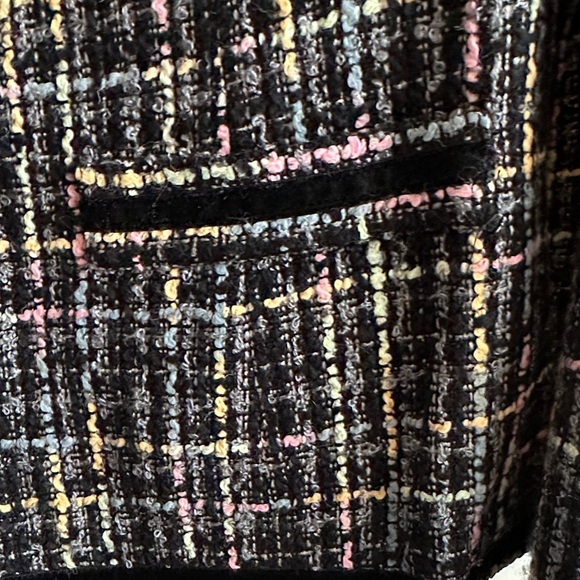 Zara Multicolor Tweed Blazer - Picture 4 of 10